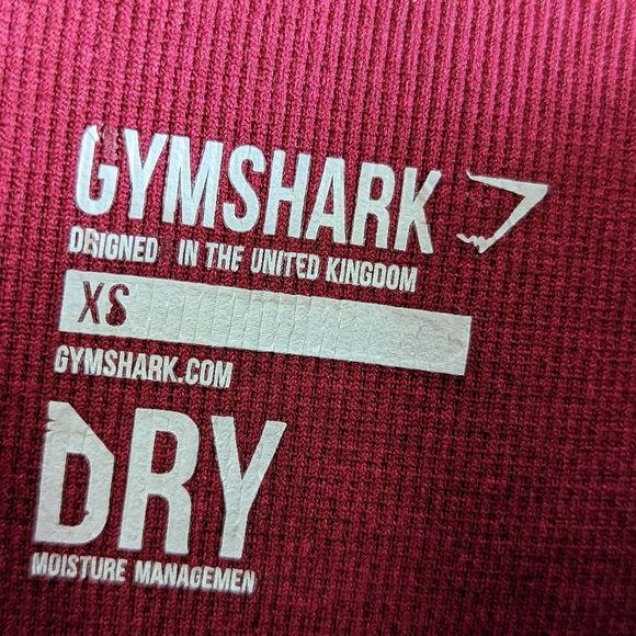 Gymshark Energy Seamless Cropped Leggings in Berry Red women's sz XS - Picture 13 of 15